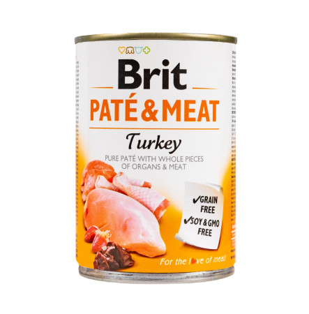 Brit Pate & Meat Dog з індичкою 400 г